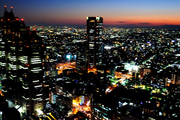 Tokyo, vue sur la ville depuis le Tokyo-Tocho (City Hall)